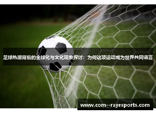 足球热潮背后的全球化与文化现象探讨:为何这项运动成为世界共同语言 足球热潮背后的全球化与文化现象探讨:为何这项运动成为世界共同语言