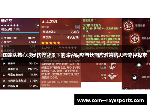 国家队核心球员伤停背景下的阵容调整与长期应对策略思考路径探索